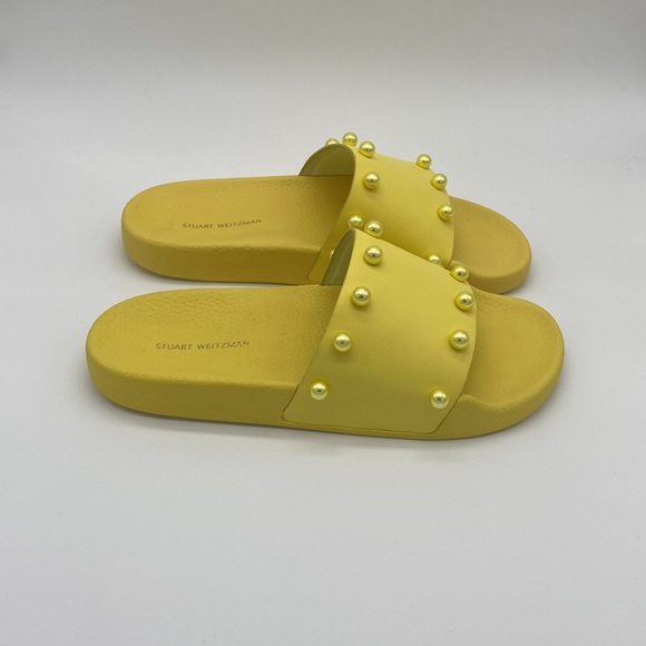 Stuart Weitzman Pool Slide Leather Slides | NwBox | Size 6.5 - Picture 2 of 4